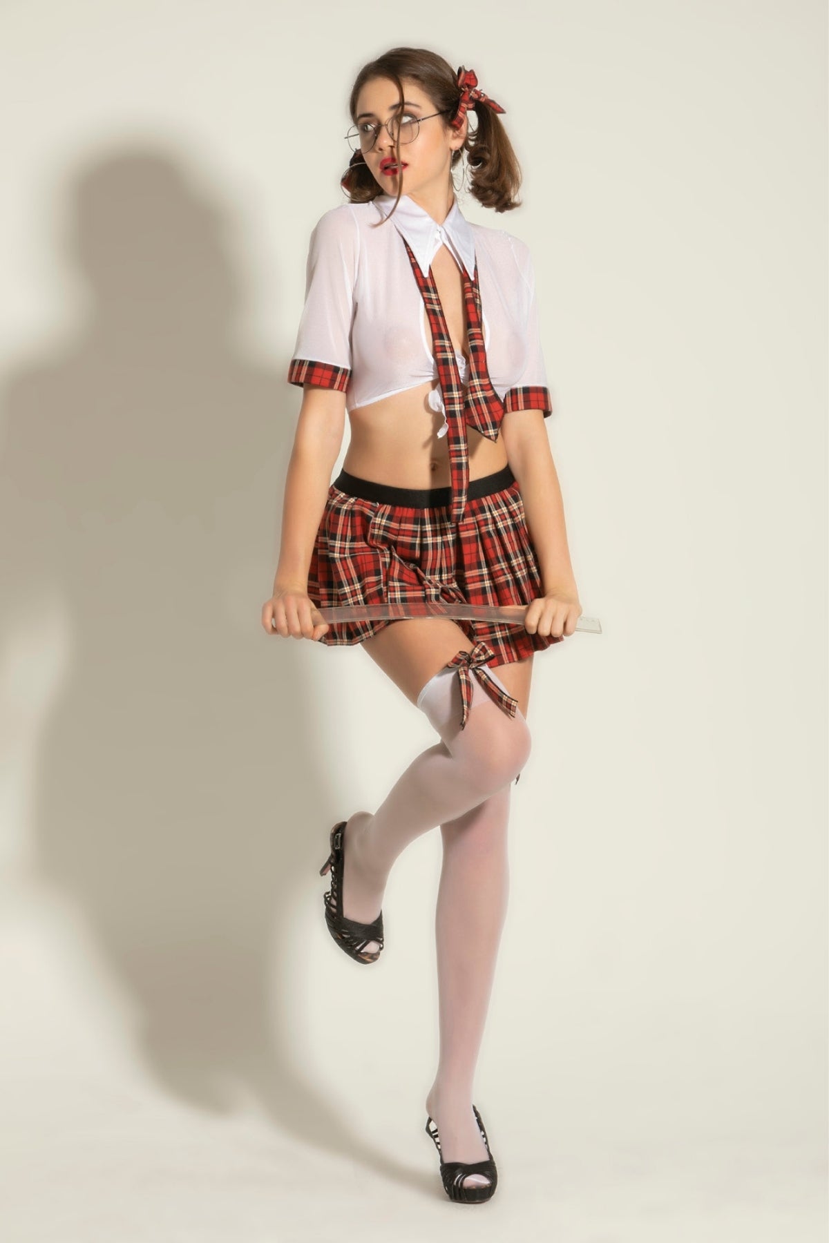 Sexy Sheer Schoolgirl Costume - 6536